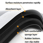 tapis douche moderne adhésif antidérapant absorbant confortable salle bain gris foncé