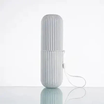organisateur brosse dents portable rose blanc gris vert rayé moderne imperméable eco friendly PVC