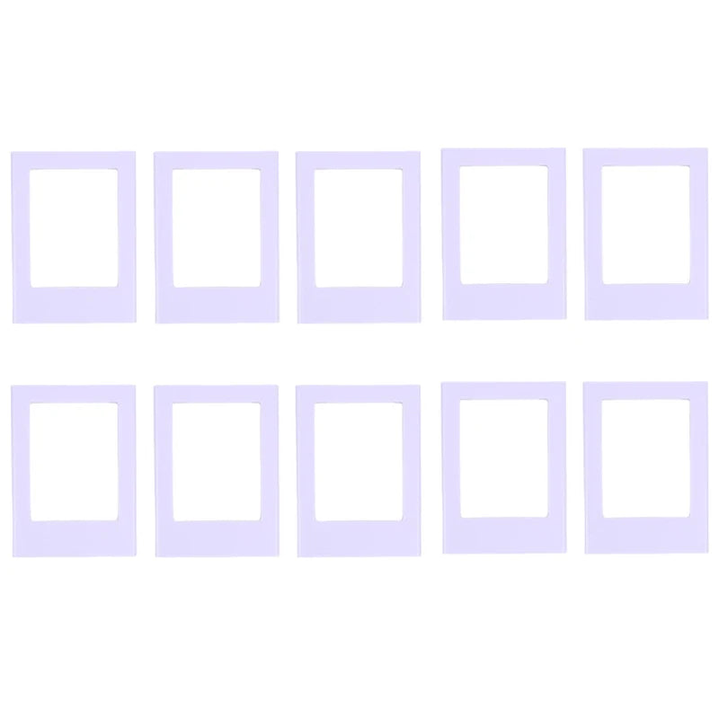 cadres photo aimants couleurs violet rose bleu moderne minimaliste cartes postales