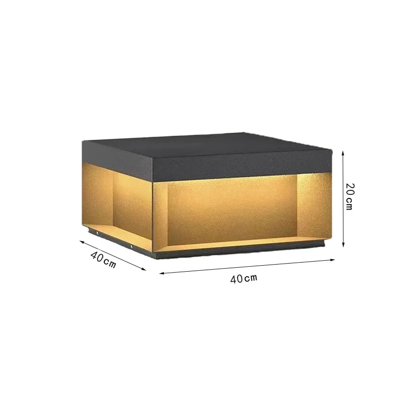 lampe solaire led moderne clôture extérieure noir mat étanche 249 flux lumineux 11w 3mètres