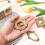 cadres photo or baroque décoration vintage bijoux fantaisie ovales rectangles carrés