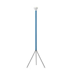 lampadaire moderne minimaliste trépied blanc abat jour sphérique led rouge jaune vert bleu noir