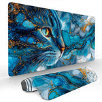 tapis souris caoutchouc antidérapant bleu marbré moderne 30cm 60cm 30cm 80cm 40cm 90cm