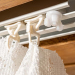 clips rideau blancs modernes adhésifs ensemble 20 pièces facile draperies