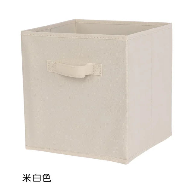 boîtes rangement pliables modernes poignées détachables couleurs multiples 28cmx26cmx26cm respectueux environnement
