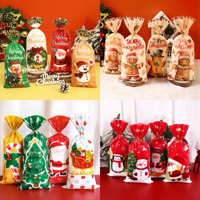 Sachet cadeau Noël 2025 saphir profond