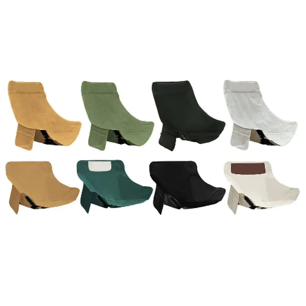 chaise pliable moderne pochettes antidérapante noir blanc vert foncé tissu oxford épais