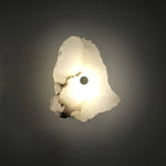 lampe murale moderne pierre naturelle blanc gris éclairage quotidien fixée mur