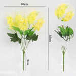 bouquet hyacinthe artificielle violet rose jaune blanc moderne décoration intérieur mariage anniversaire baby shower