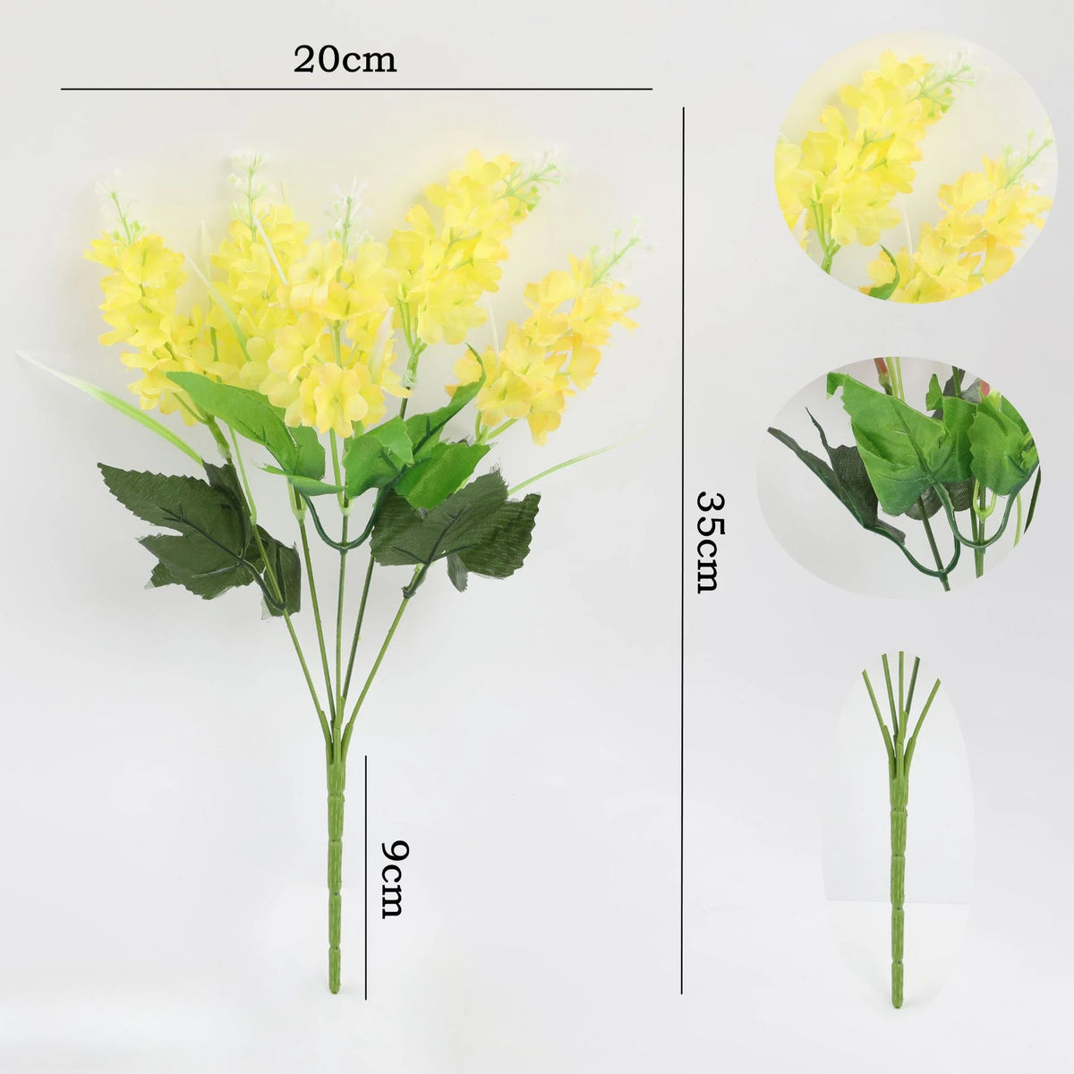 bouquet hyacinthe artificielle violet rose jaune blanc moderne décoration intérieur mariage anniversaire baby shower