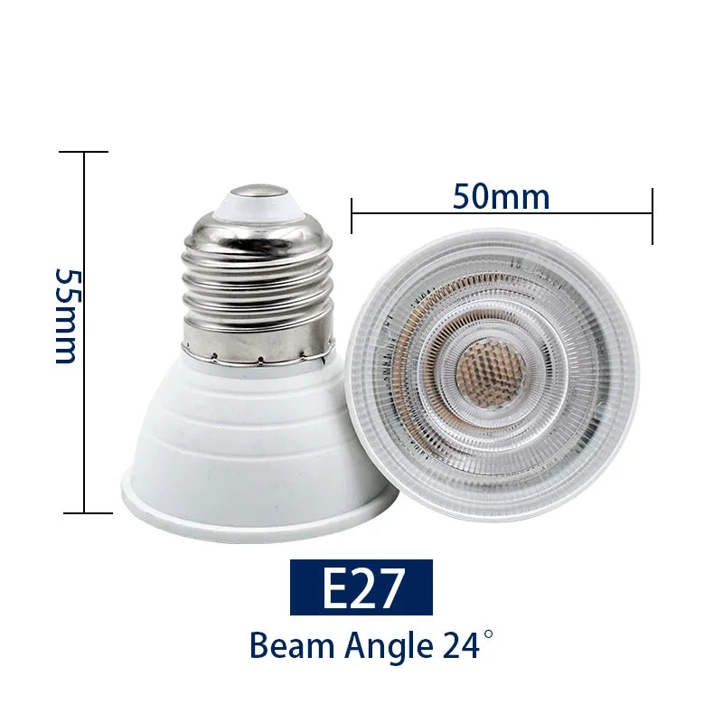 Ampoule LED E14 E27 GU10 MR16 6W 250 lumens blanc moderne 25000h opacité chambre