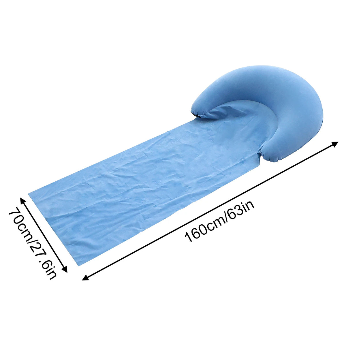 coussin gonflable plage bleu rouge moderne oreiller serviette pvc sable uni extérieur camping famille