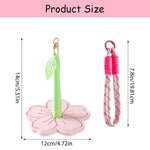 organisateur bobines fil tricot crochet portable poignet rose vert jaune blanc rouge floral