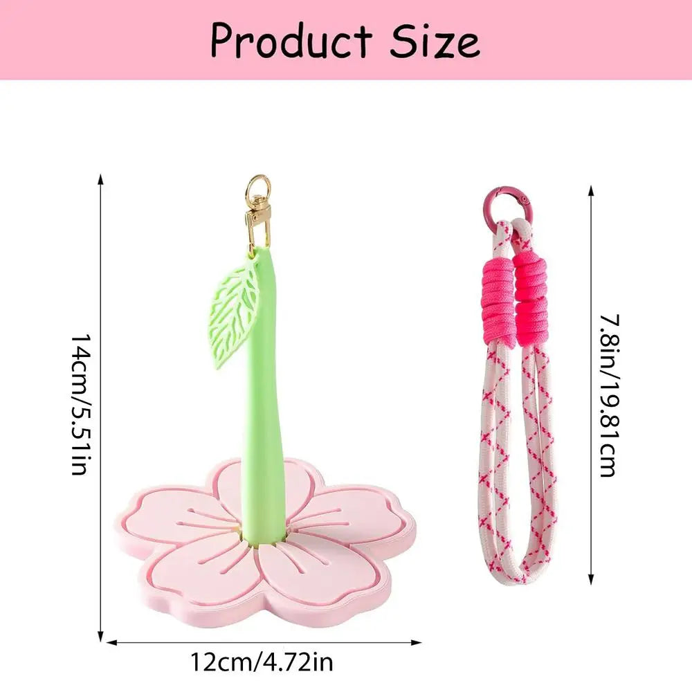 organisateur bobines fil tricot crochet portable poignet rose vert jaune blanc rouge floral