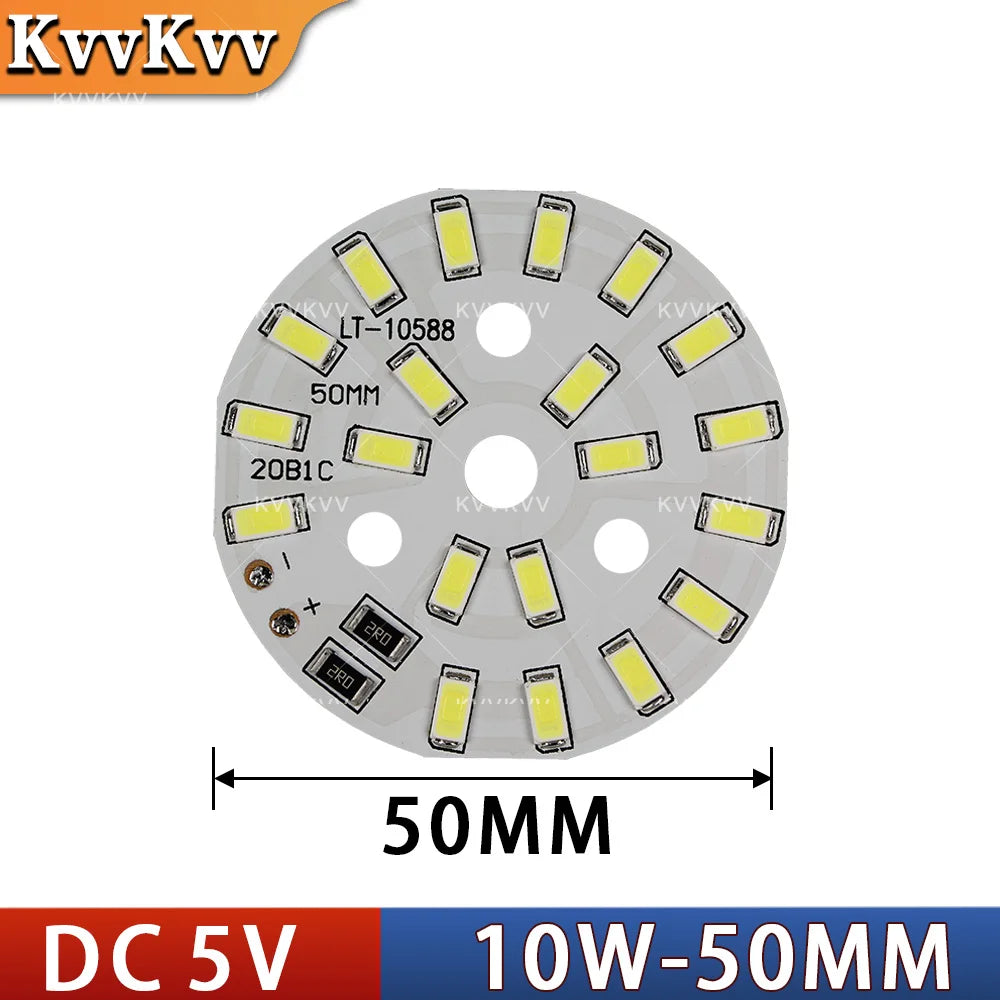 plaque led diy 5w 10w 5v dimmable cable usb blanc moderne circulaire diodes intégrées
