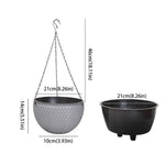 Pot suspendu moderne texture nid d'abeille blanc orange noir