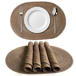 serviettes table beige rayées modernes respectueuses l'environnement opaques vertes bleues orangées