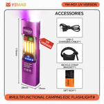 lampe torchon led rechargeable lumen blanc moderne compact clip uv intense
