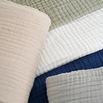 couverture coton pur plissée beige clair grande couverture lit douce maison