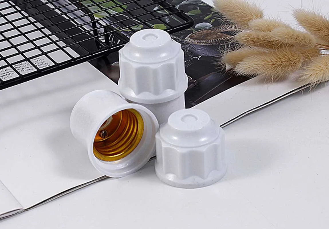 socle ampoule blanc doré moderne fixations éclairage intérieur base lampe hanging e27