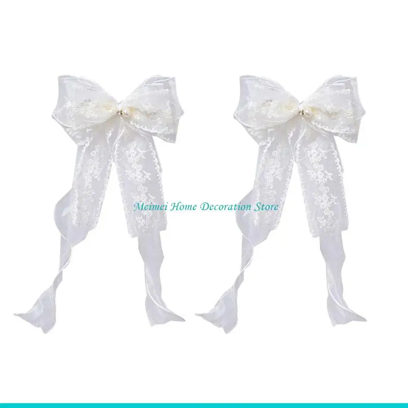 ruban décoratif soie blanc noir dentelle élégant classique moderne fenêtre attache pompon translucent