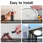 lampe solaire plafonnier moderne blanc grille ip67 100w 200w 300w 400w 500w 60w