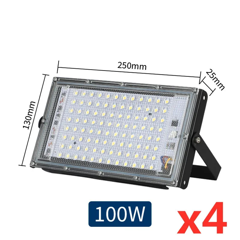 projecteurs led 100w 50w 220v noir modernes ip65 exterieur pieces