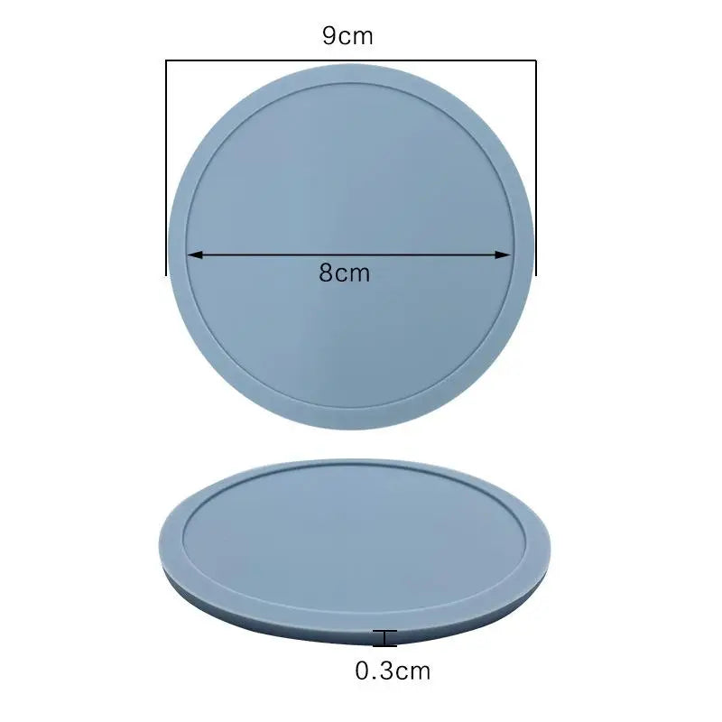 sous verres silicone modernes noir gris rose bleu vert blanc