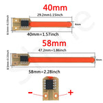 strip led orange jaune green pink decoration 40mm 58mm connecteurs leds