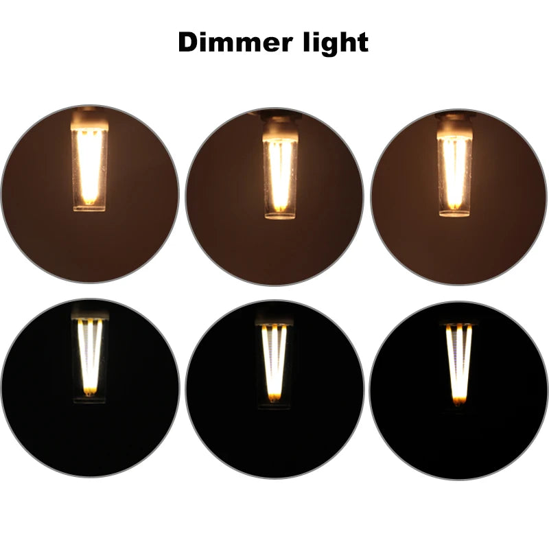 ampoule led filament blanc jaune transparente moderne g9 2w 3w 220v 5000h