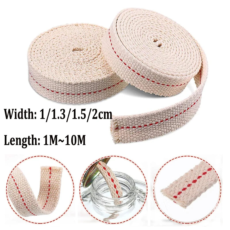 ruban tissé coton beige clair 1cm 1.3cm 1.5cm 2cm 1m 10m rustique artisanal