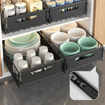 paniers rangement noir clips fixation moderne utilisation multiple réutilisable métal domestique cuisine storage multifonctionnel
