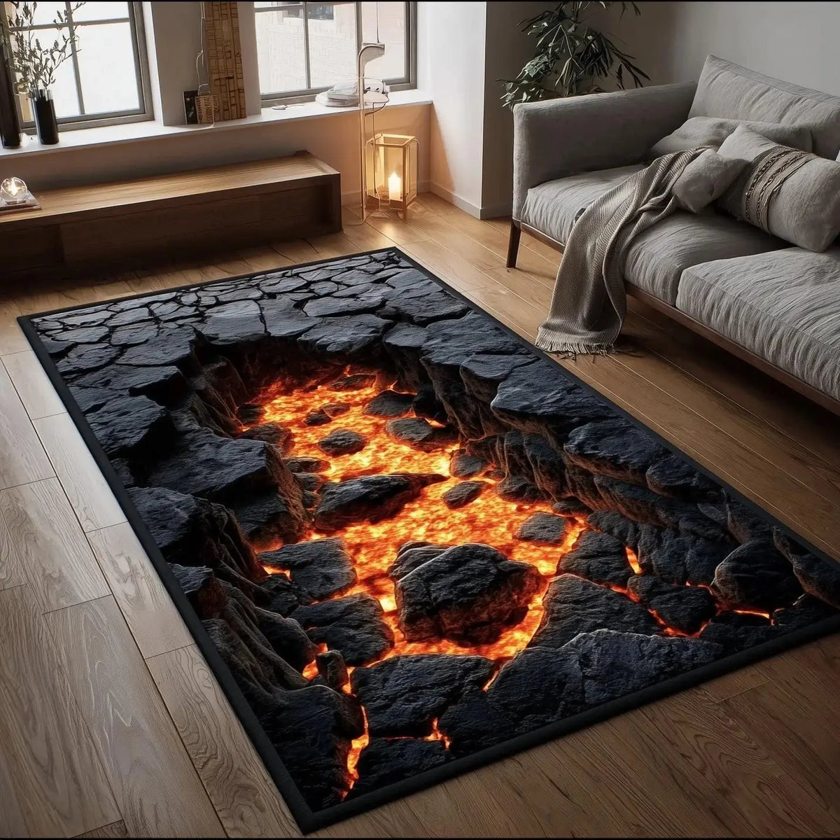 tapis crâne ossements noir moderne décoration intérieure extérieur salle bain chambre salon polypropylène polyester
