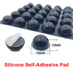 pads autoadhésifs silicium ronds noirs anti dérapage choc amortisseurs 16mm 18mm 20mm modernes