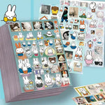 sticker autocollant mignon dessin animé personnage lapin miffy motifs maison fruits kawaii