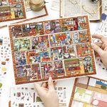 puzzle multicolore scènes domestiques dessin animé pièces puzzle opaques enfants maison activités famille éducatives