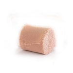 ruban organza rose pâle texture frisée largeur 4cm polyester élégant décoration mariage anniversaire emballage
