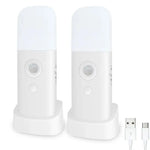 veilleuse led détecteur mouvement rechargeable usb blanc jaune moderne chambre table