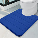 tapis bain noir antidérapant mousse mémoire forme salle bain moderne absorption haute qualité