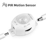 détecteur mouvement led blanc moderne adhésif réglable détection temporaire 40mm 35mm 22mm