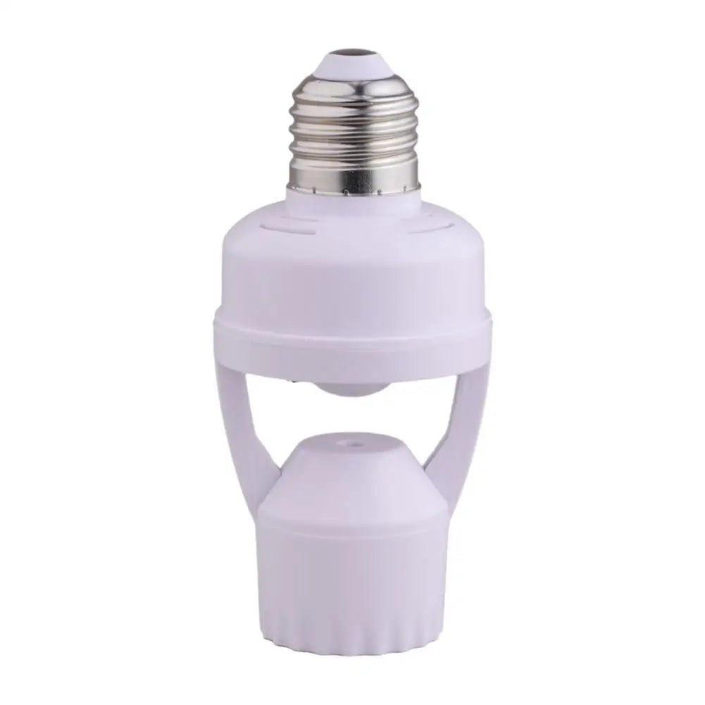 adaptateur prise e27 detecteur mouvement pir blanc moderne pratique led 30w interrupteur auto