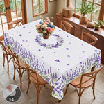 nappe fleur lavande motif floral table imperméable usage extérieur printemps mariage décoration classique violet