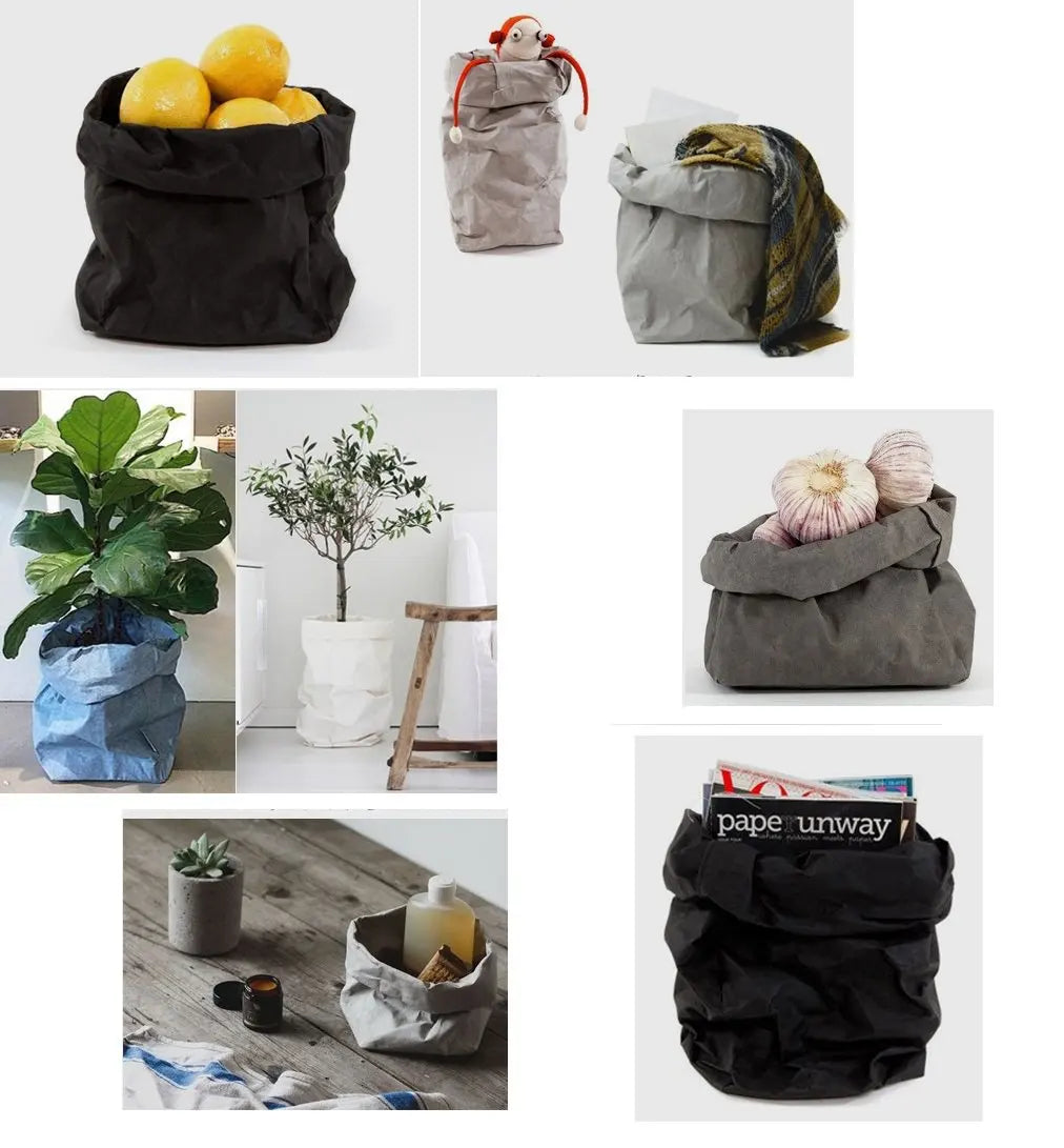 sac rangement réutilisable kraft paper opaque couleur brun clair texture mat simple rustique cuisine