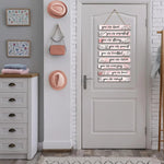 Pancarte bois blanc avec texte inspirant