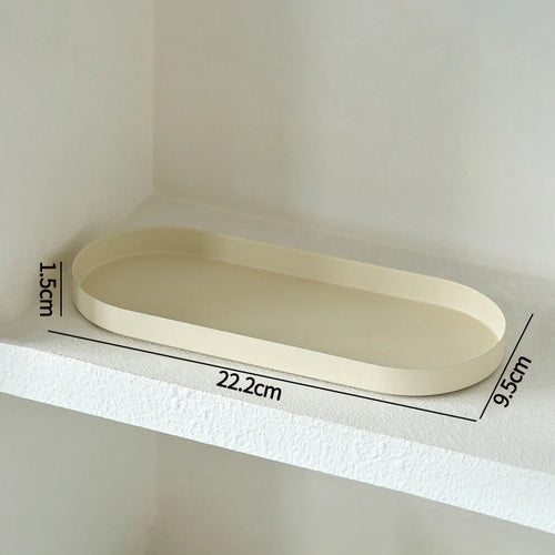 grand plateau service ovale céramique moderne nourriture minimaliste décoratif noir