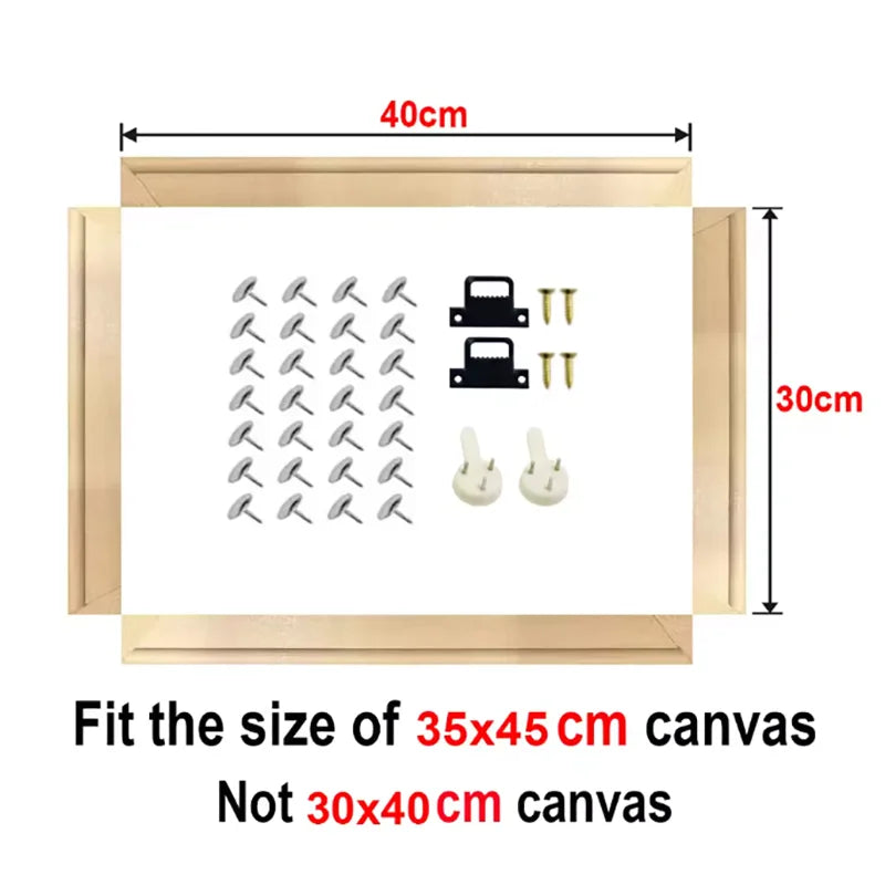cadre mural bois moderne 40x30cm 40x50cm 30x40cm peinture photo decoration intérieure