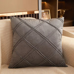 coussin décoratif velours rose moderne amovible lavable 45x45cm américain coussin carré motifs géométriques