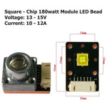 Module LED 80w 180w faisceau spot lumière tête mobile effet scène diy pêche đèn