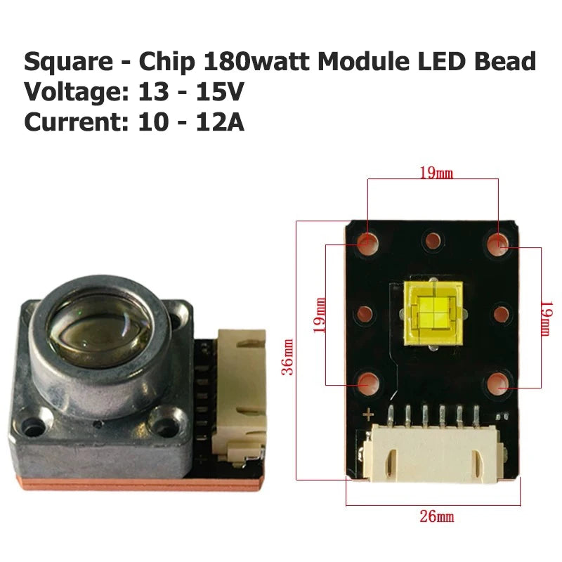 Module LED 80w 180w faisceau spot lumière tête mobile effet scène diy pêche đèn