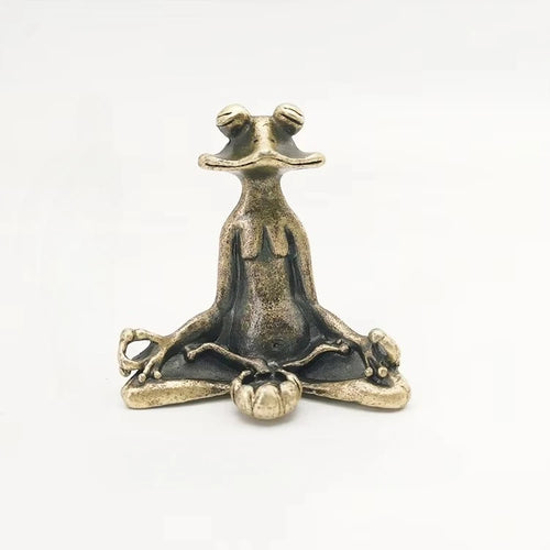 statuette grenouille dorée moderne minimaliste bâton encens décoration intérieure unique